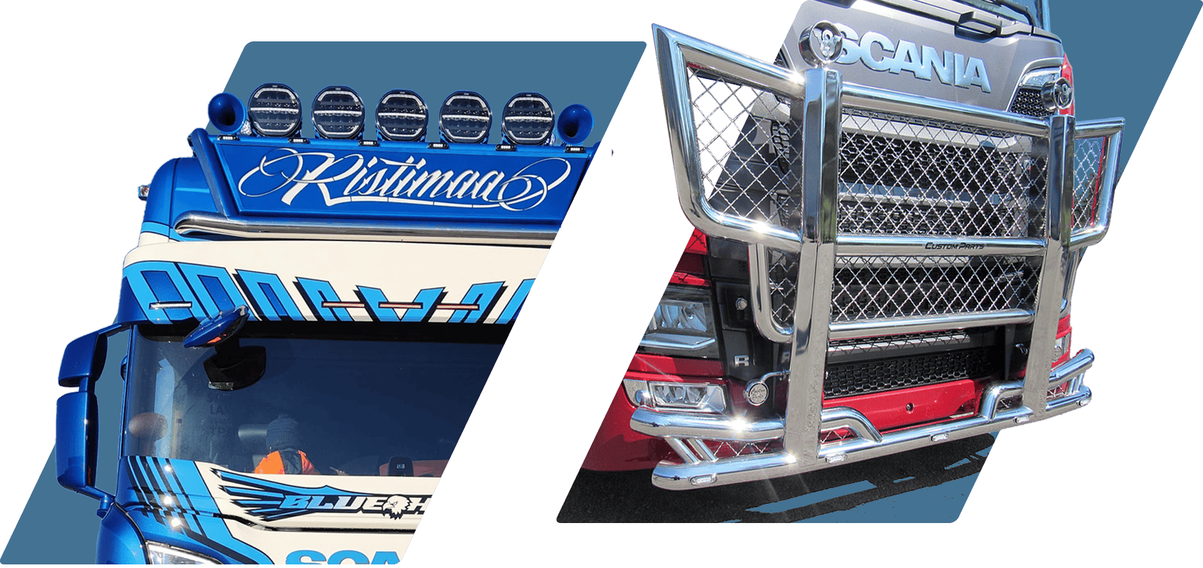 Customosat rekkoihin ja raskaankaluston autoihin